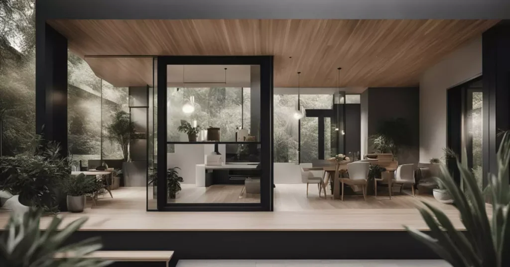 Modern Minimalist House Design: A Spacious, Sunlit Home Interior.