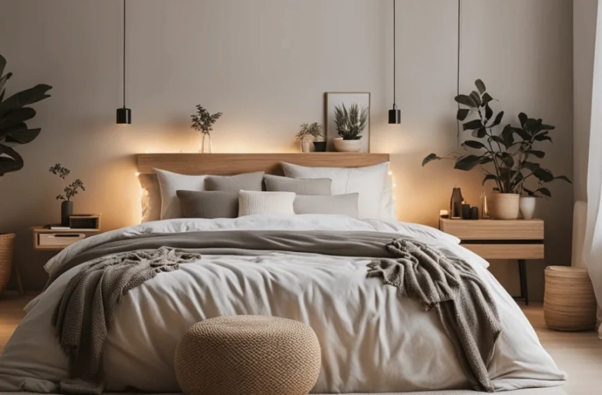 cozy minimalist bedroom