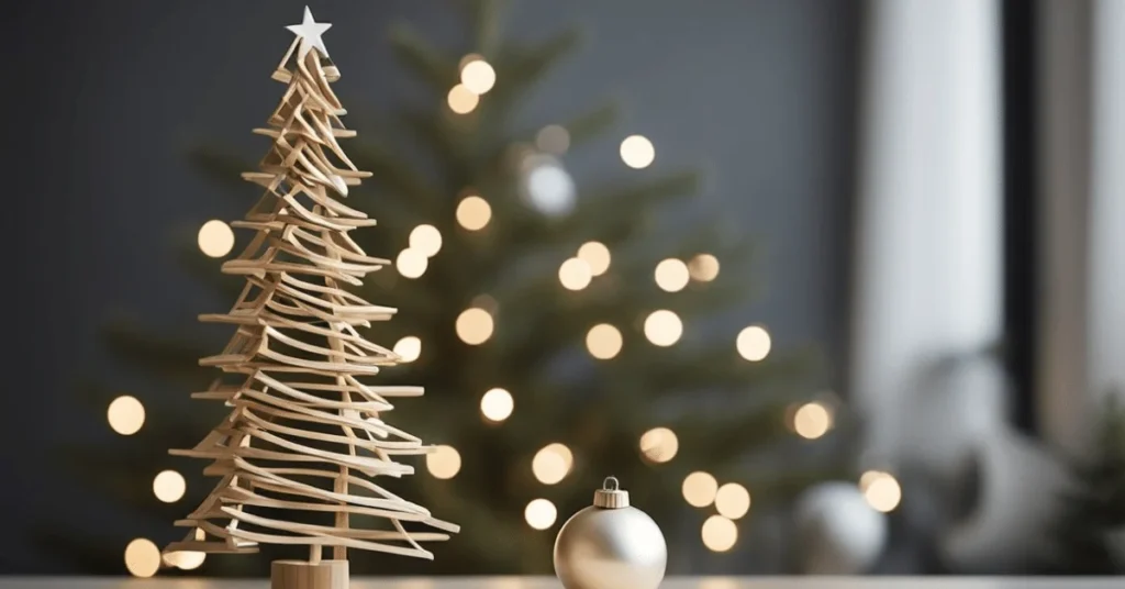Contemporary Christmas: A Minimal Christmas Tree with Elegant Flair.