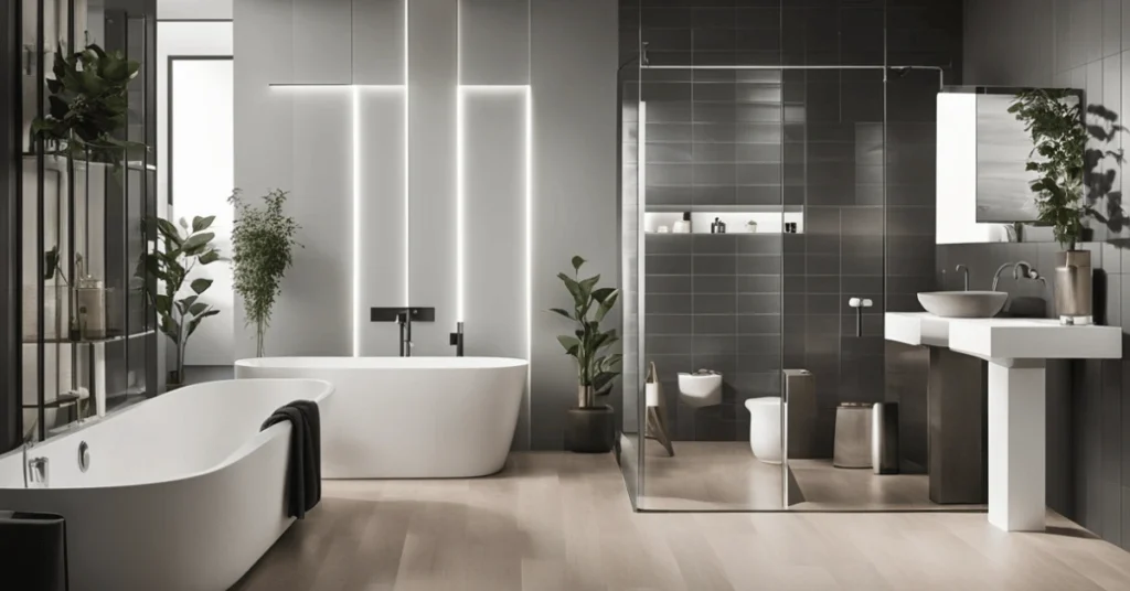 Creating a harmonious space with minimalist bathroom ideas. #MinimalistHarmony