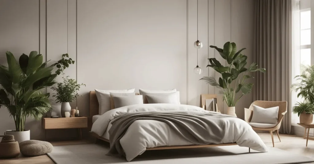 Minimalist and botanical: The perfect bedroom combo for a minimalist plant bedroom decor.