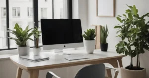 minimalist cubicle decor