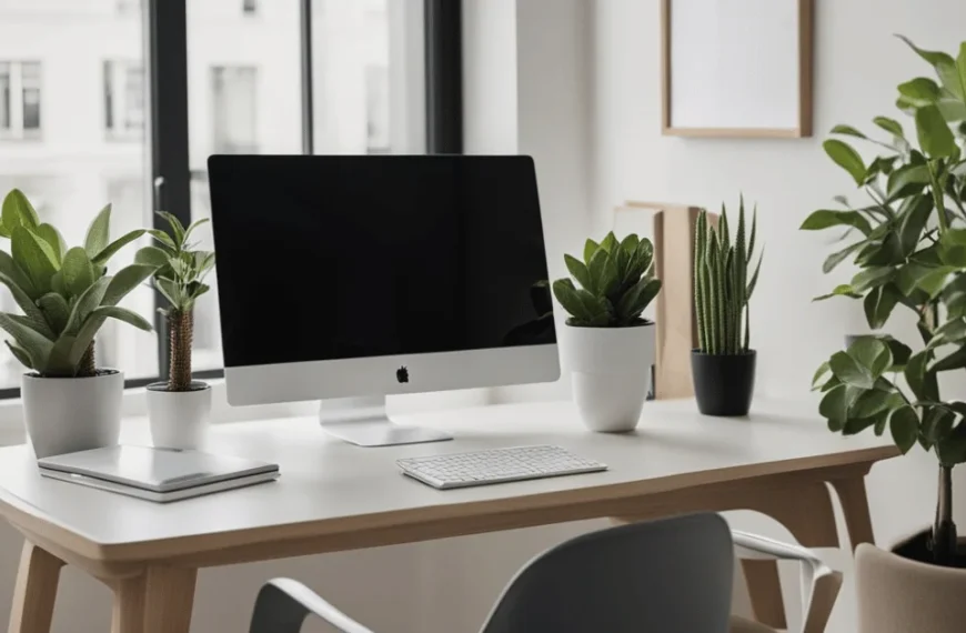 minimalist cubicle decor