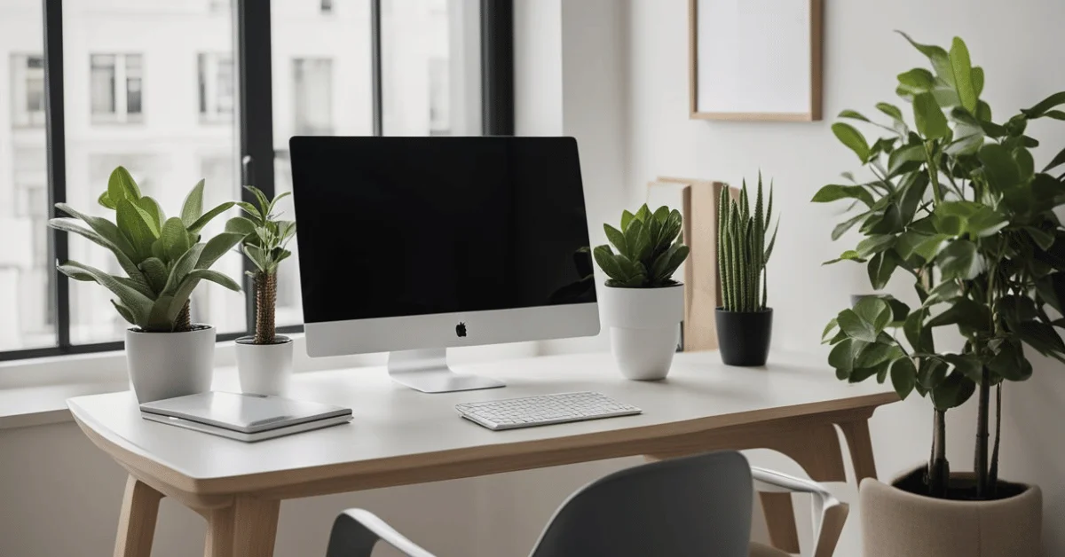 minimalist cubicle decor