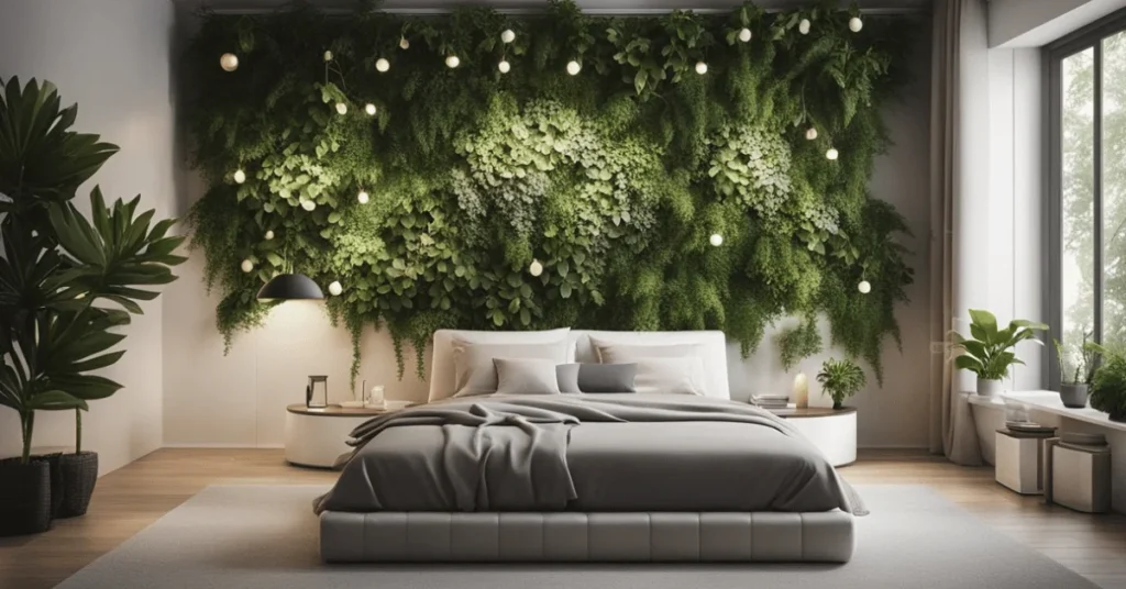 Balance and serenity through minimalist plant bedroom decor.
