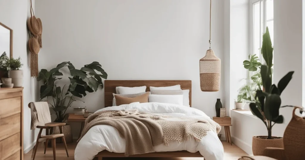 Relax and rejuvenate in your Boho Minimal Bedroom.