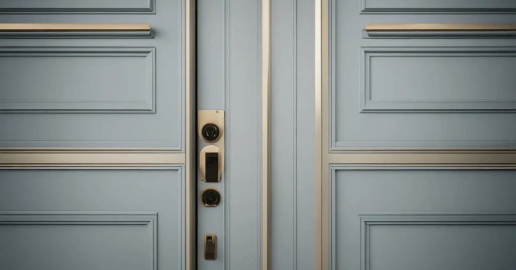 Experience the timeless appeal of minimalist modern door trim.