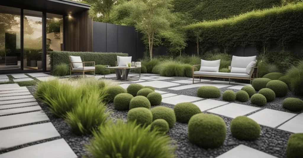 Minimalist Front Yard Landscaping: Where simplicity thrives.