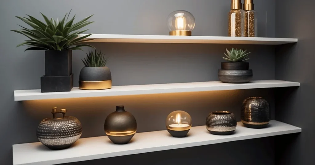 Unlock the potential of your space with minimalist shelf decor.