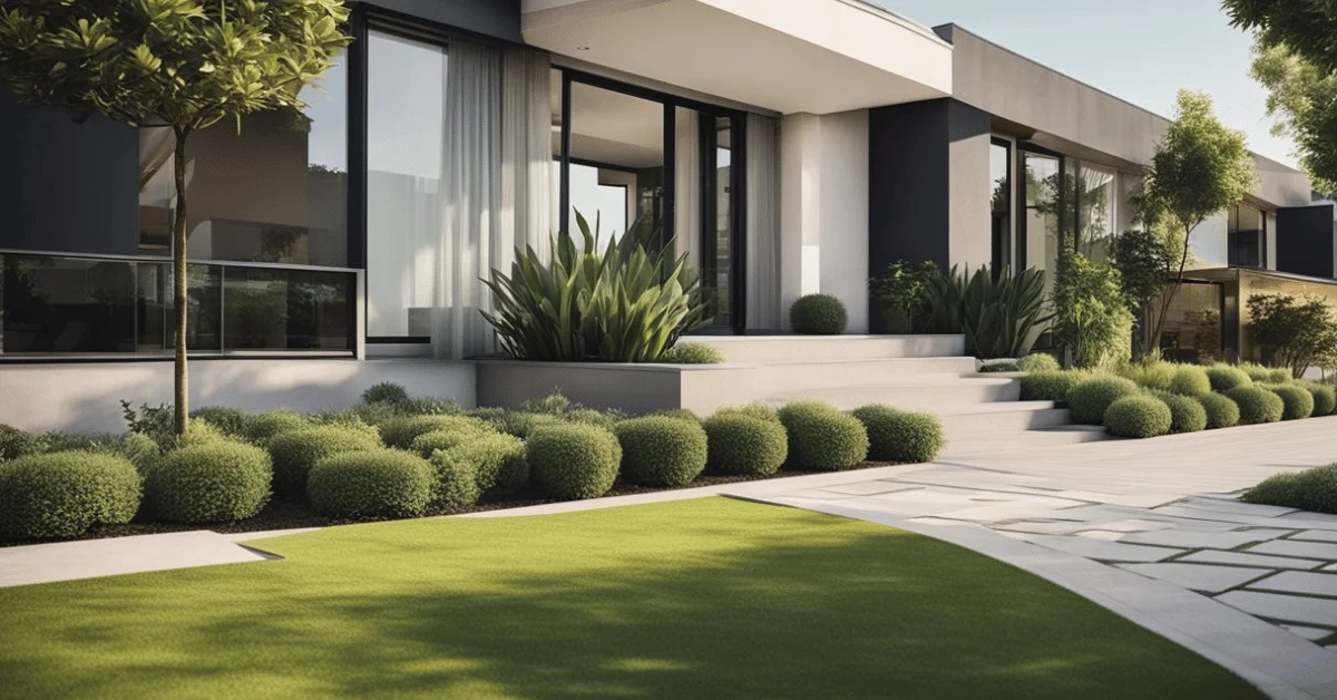 Transforming your front yard with Minimalist simplicity.