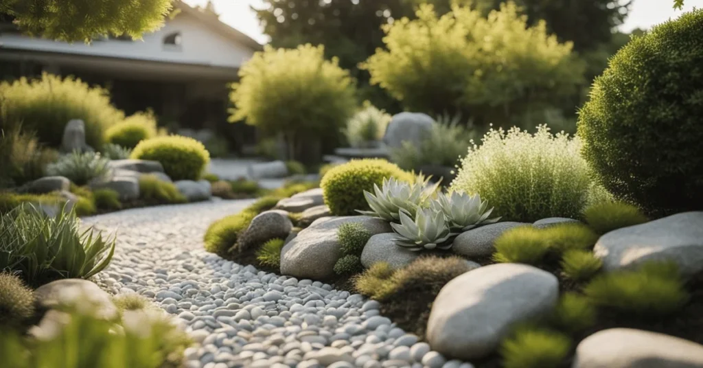 Minimalist Front Yard Landscaping: Clean lines, serene spaces.