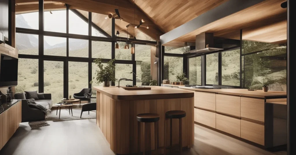 Discover the art of minimalist modern cabin interior design.