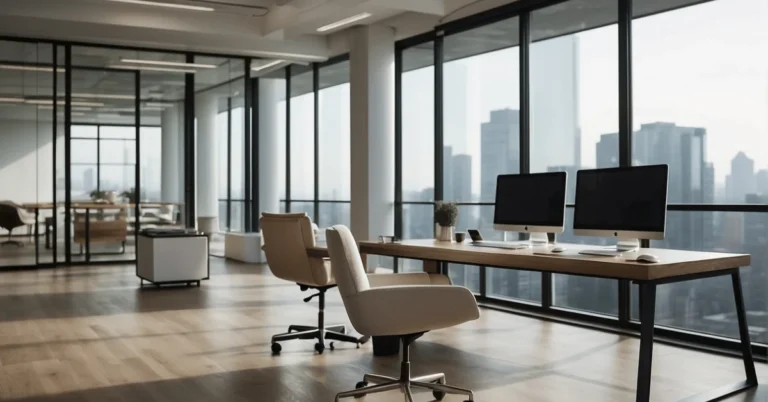 Discover Corporate Minimalism: A Clean and Efficient Workspace.