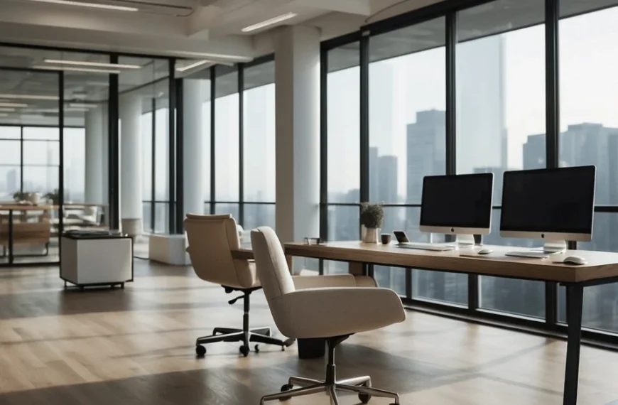 Discover Corporate Minimalism: A Clean and Efficient Workspace.