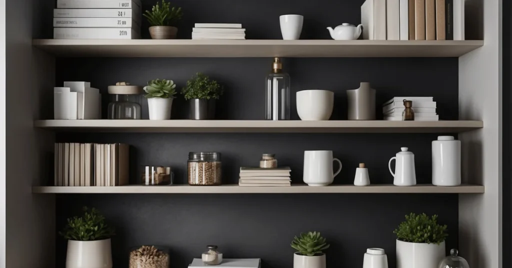 Minimalist shelf decor – the epitome of timeless elegance.