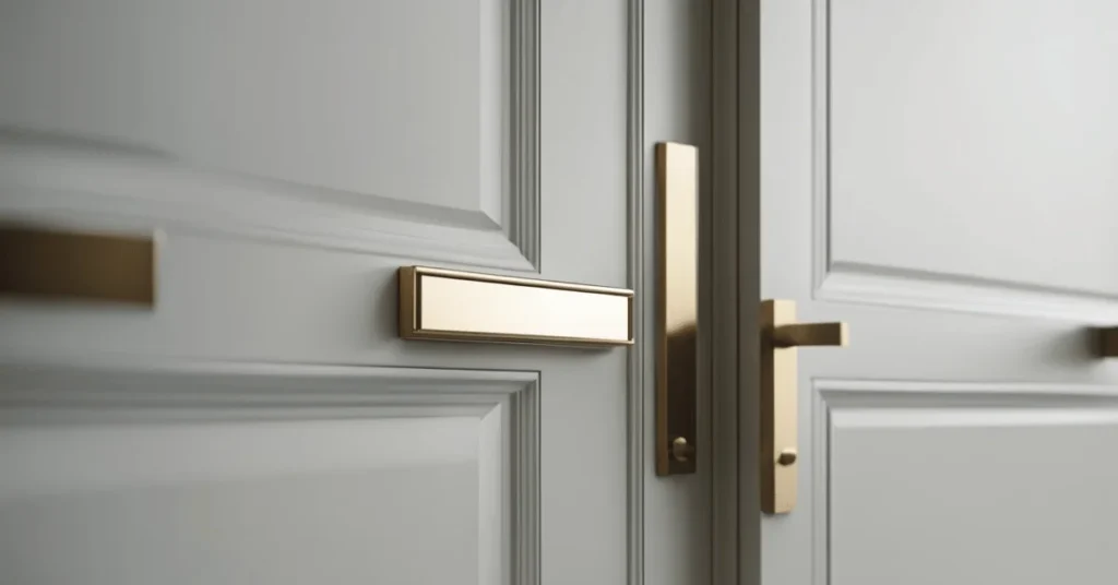 Upgrade your interior with minimalist modern door trim for a contemporary look.