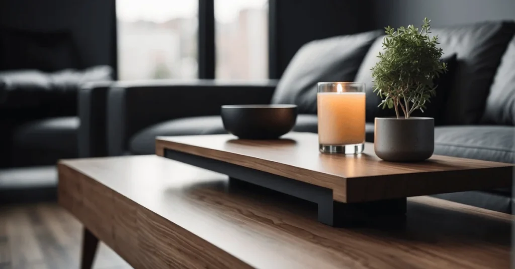 Simplicity at its finest with minimalist coffee table decor.