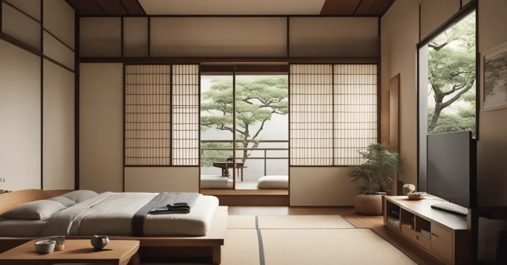 Elevate your space with minimalist Japanese bedroom inspiration.