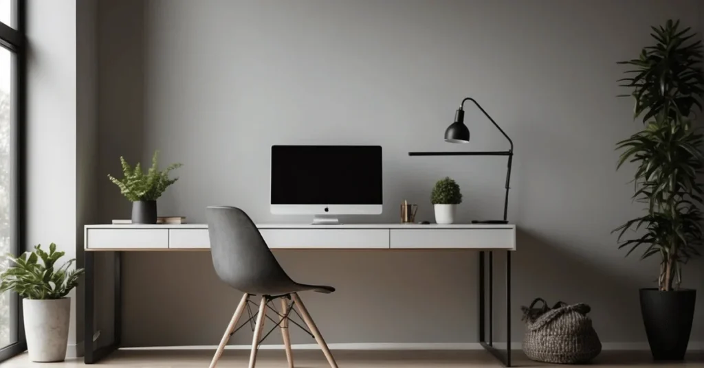 Transform your workspace into a minimalist haven.