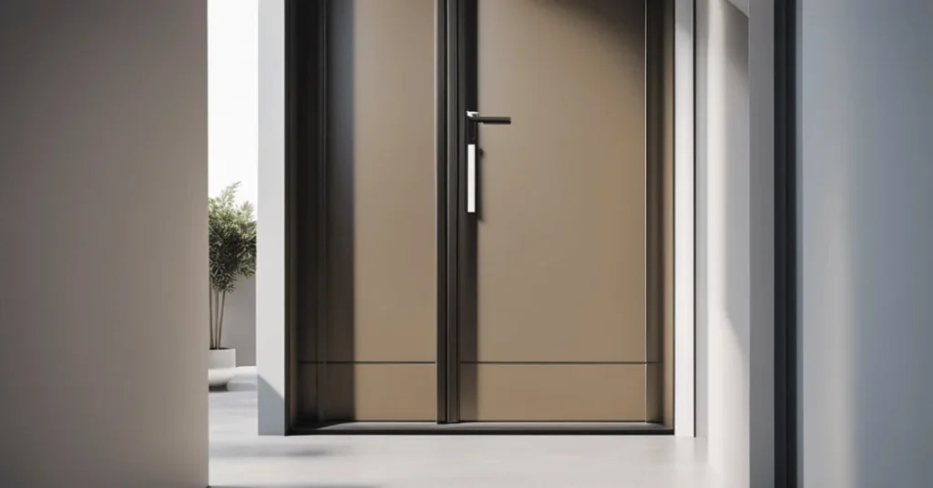 Elevate your space with the elegance of minimalist modern door trim.