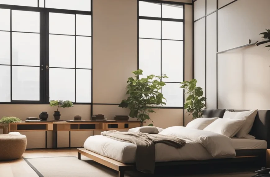 Discover the serenity of a minimalist Japanese bedroom