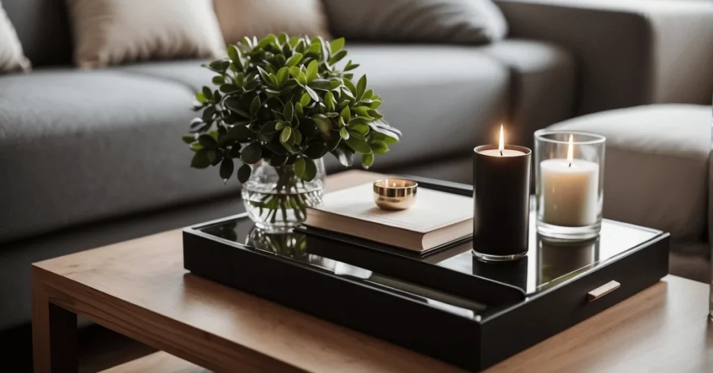 Immerse yourself in the art of minimalist coffee table decor.