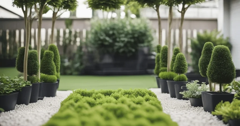 Minimalist Front Yard Landscaping for a serene ambiance.
