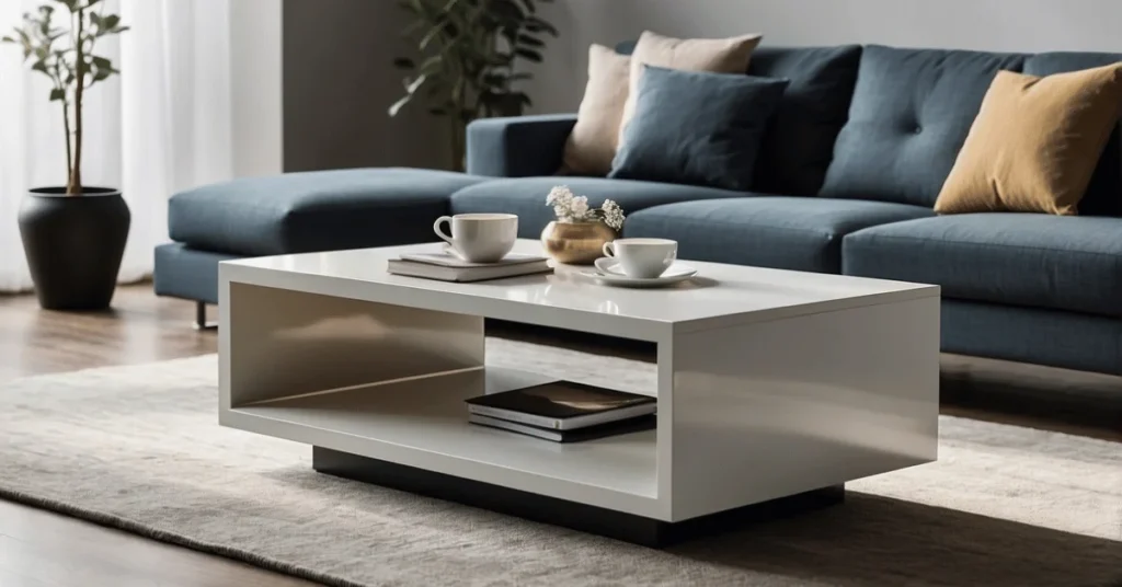 Enhance your home decor with a stunning Modern Minimalist Coffee Table.