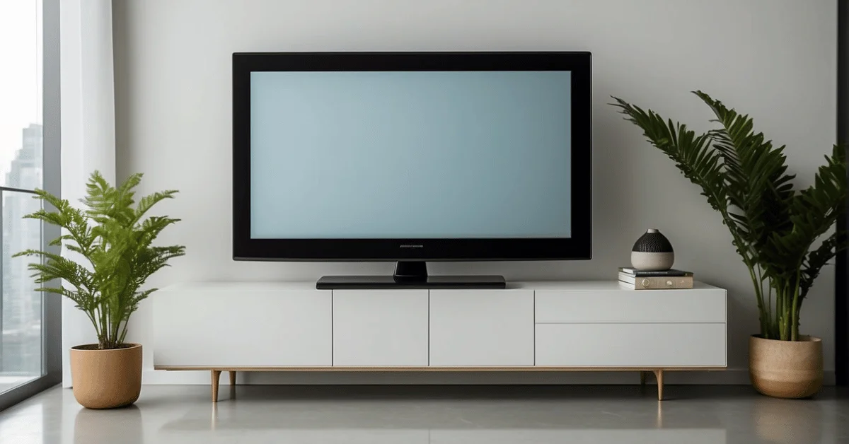 Simplicity meets function in our stylish TV stand.