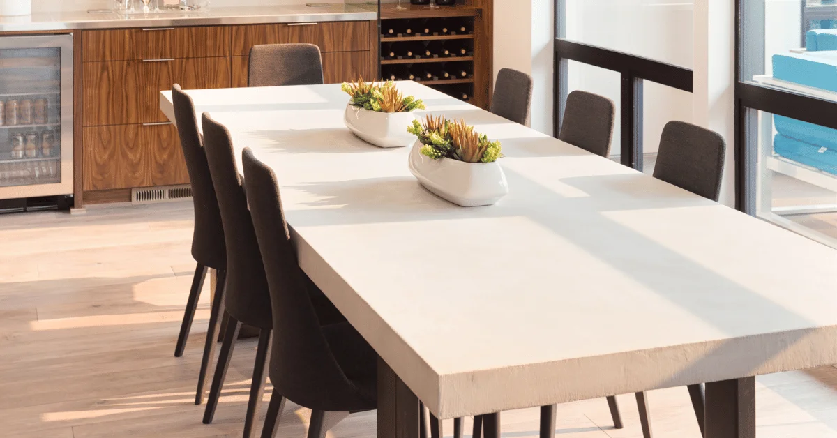 Simplicity meets elegance with this minimalist dining table.