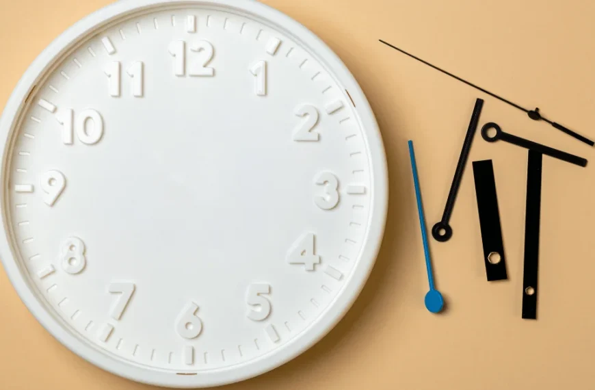 Elevate your decor with a minimalist clock centerpiece.