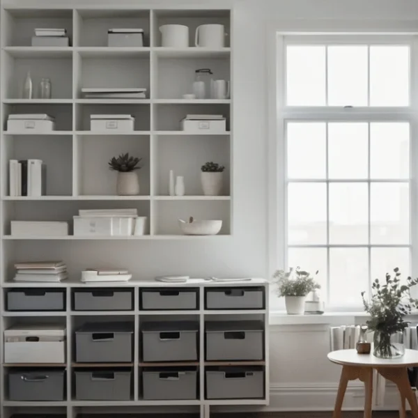 4 Effortless organization with minimalist storage ideas.