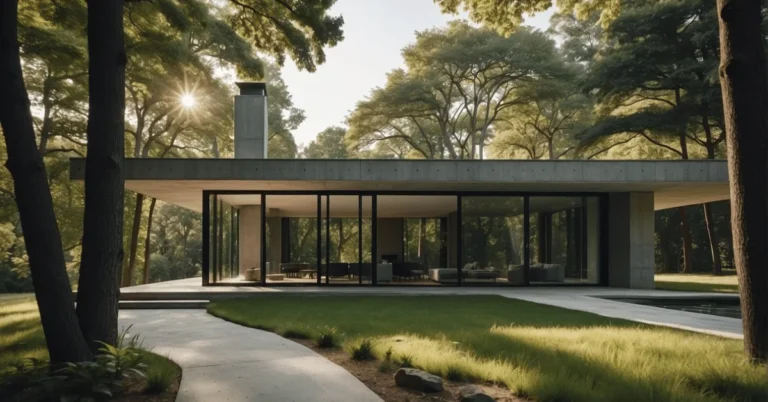 A striking concrete minimalist house, where simplicity meets sophistication.