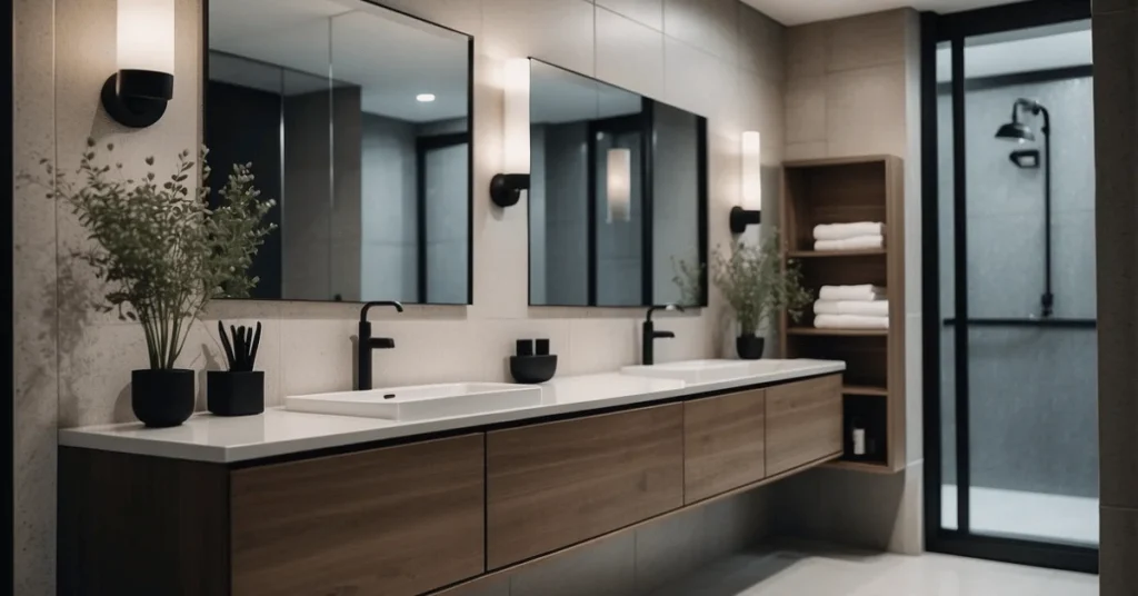 Functional Simplicity: Transform Your Bathroom with Minimalist Storage Solutions.