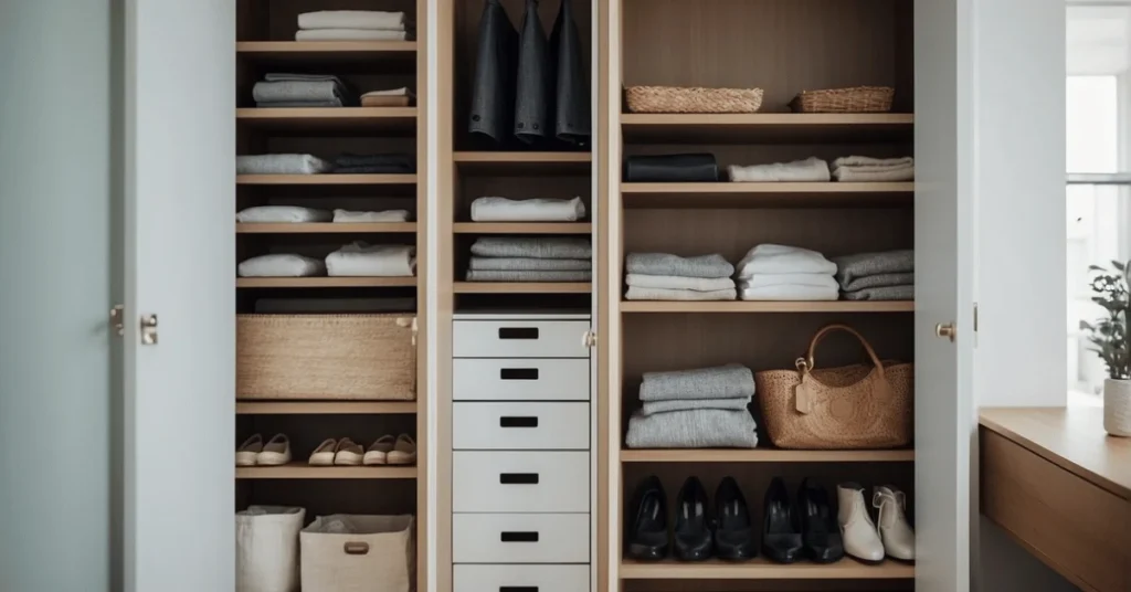 Minimalist closet organization: Embrace simplicity.