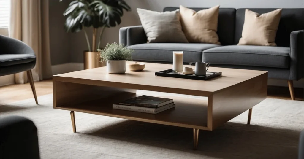 Discover the art of simplicity with a Modern Minimalist Coffee Table.