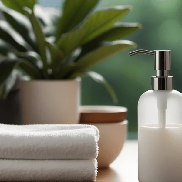 Uncluttered beauty in every corner of our bathroom.