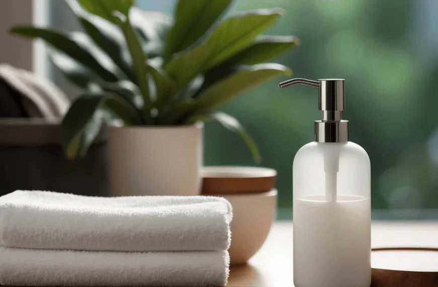 Uncluttered beauty in every corner of our bathroom.