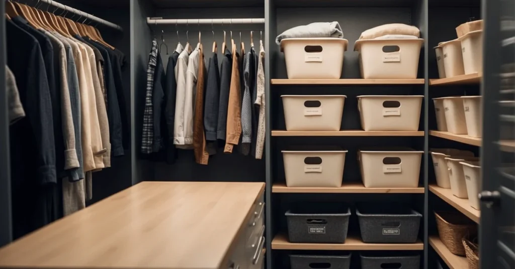 Minimalist closet organization: Less clutter, more calm.