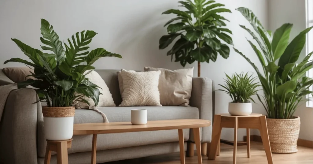 Enhance your space with minimalist plant stands.
