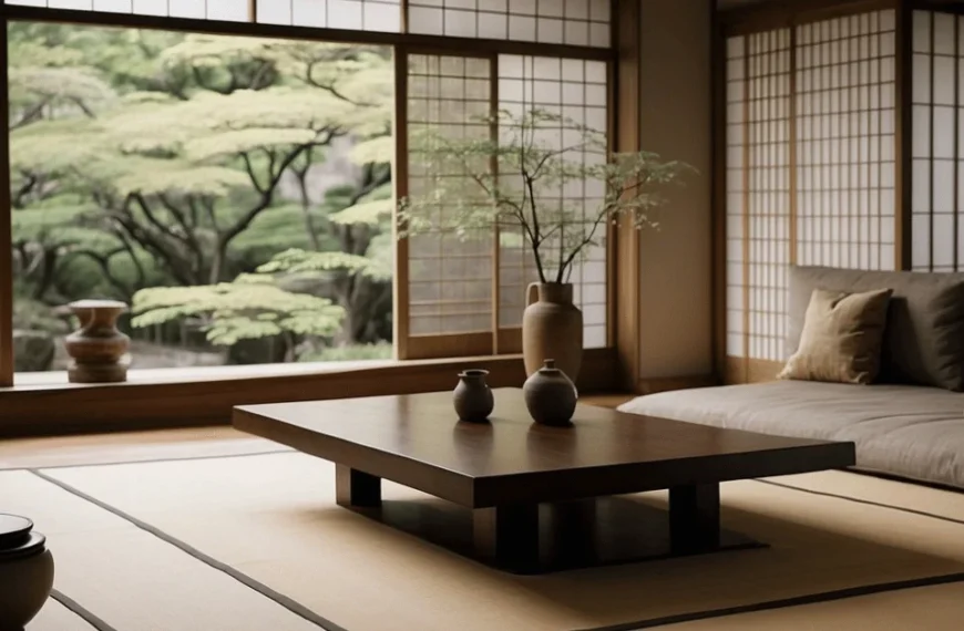 Serenity meets elegance in Japanese minimalist interior design.