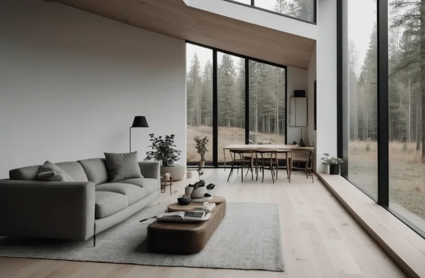 15 Discover the elegance of minimalist modern Scandinavian architecture.