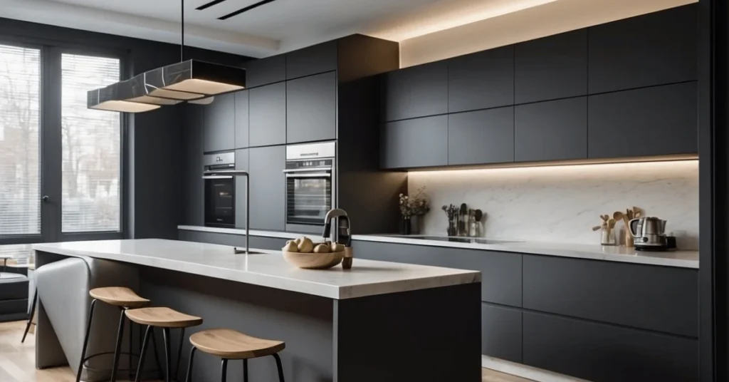 Incorporate minimalist kitchen cabinets for a sophisticated look.
