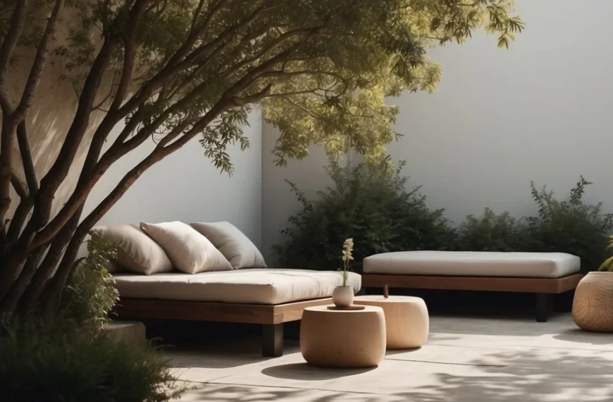 11 Discover the beauty of minimalist landscaping concepts.