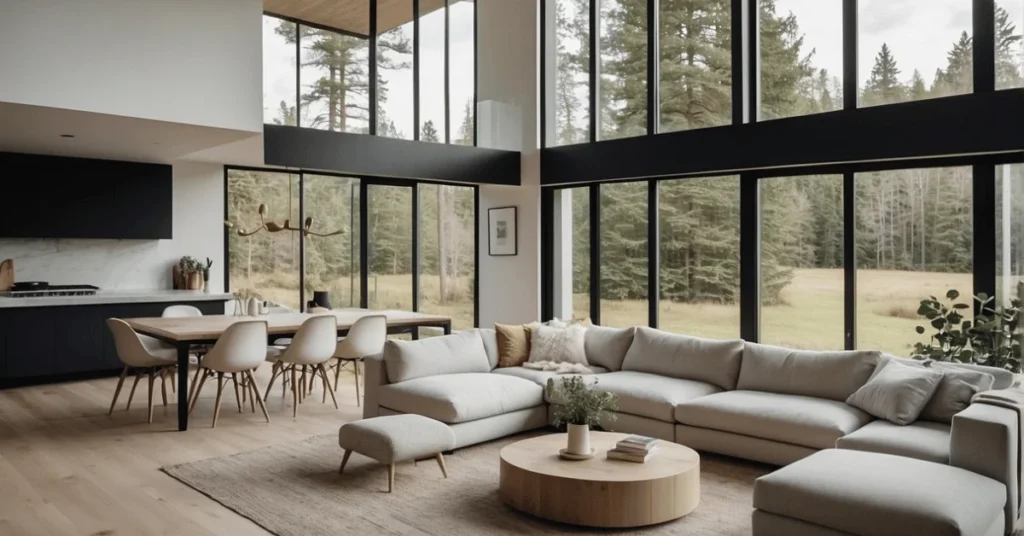 Uncover the minimalist allure of a modern Scandinavian house.