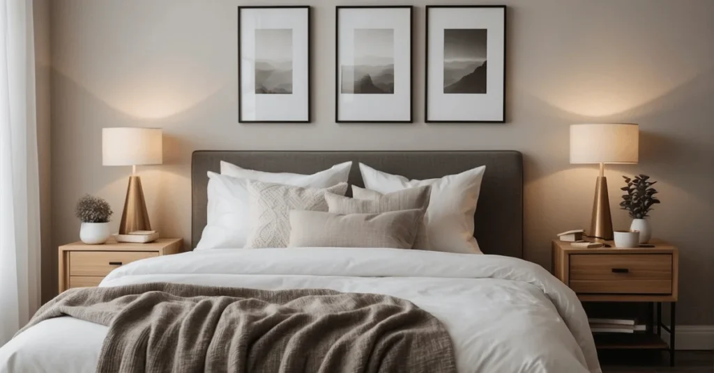 Elevate your sleeping space with a small cozy minimalist bedroom.