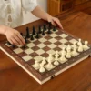 Crafting a world of strategy with the elegant minimalist chess set.