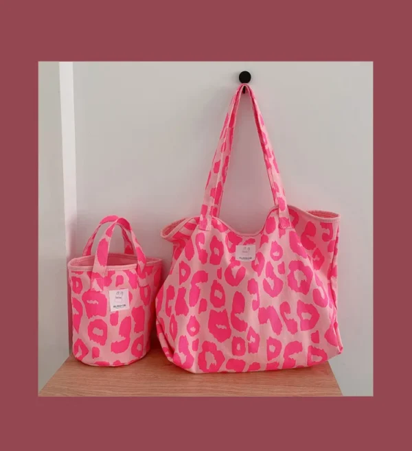 A pink reusable bag that complements your lifestyle and values.