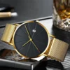 Sleek, stylish, and subtle: the allure of a black minimalist watch.