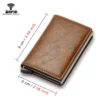Rfid Credit Card Holder Men Wallets Bank Cardholder Case Small Leather Slim Thin Magic Mini Wallet 1